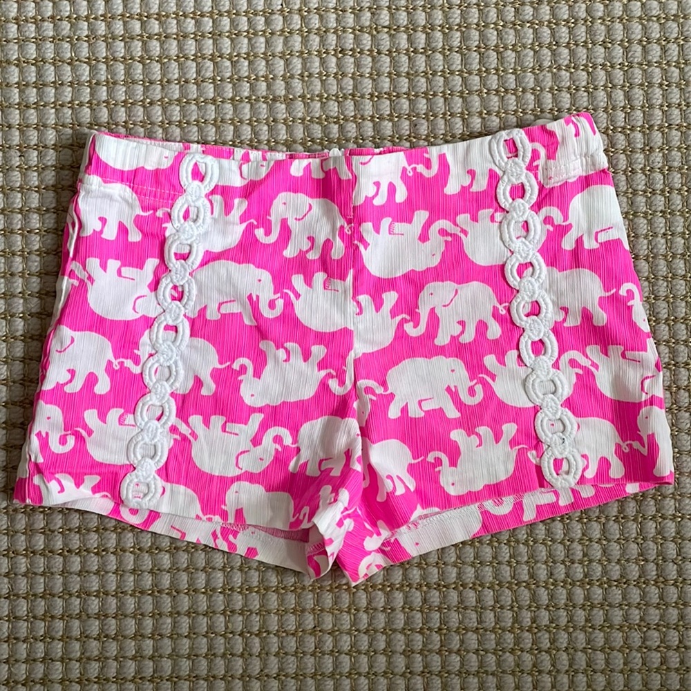 Vintage Lily Pulitzer Elephant shirt shorts